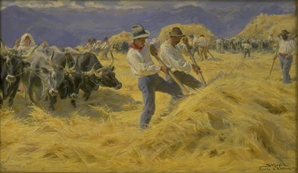 unknow artist The Treshing in the Abruzzi china oil painting image